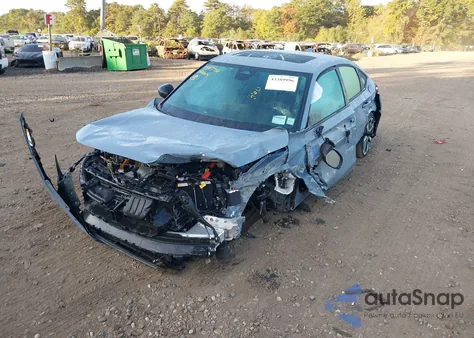 2025 Honda Civic Hybrid Sport Touring from USA, damaged, VIN JHMFL4H99SX001216